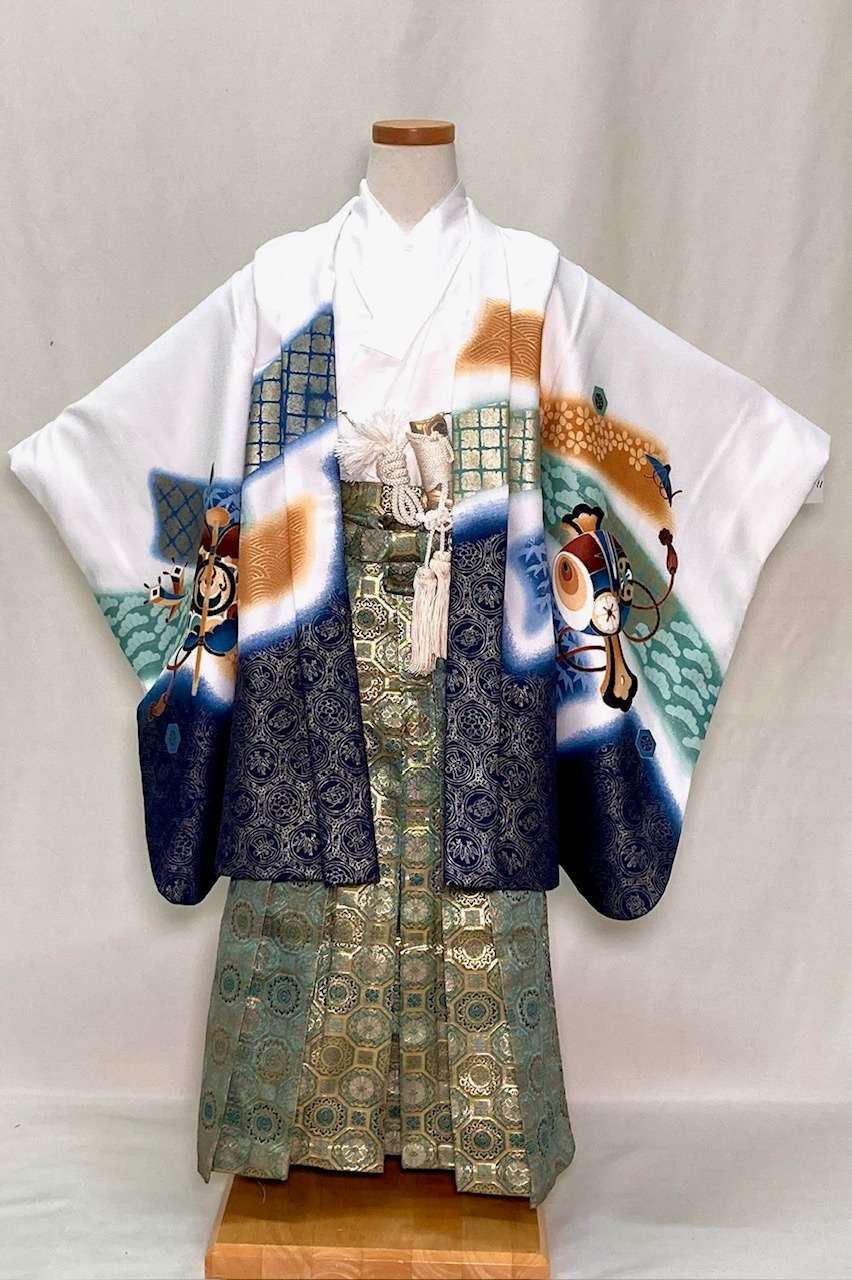 七五三シリーズ　5歳羽織袴フルセット　No.11