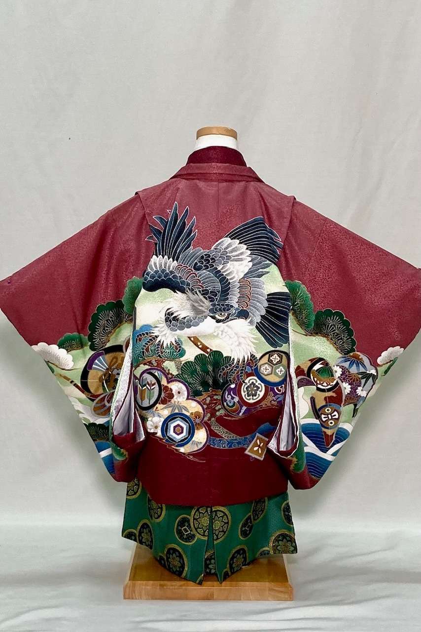 七五三シリーズ　5歳羽織袴フルセット　No.49　　