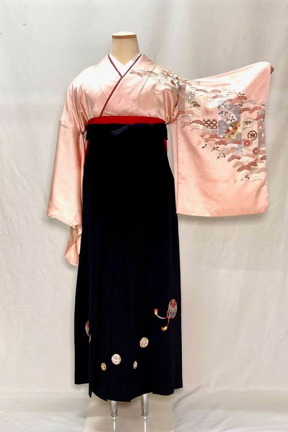 先生用袴シリーズ　訪問着＋袴227-M