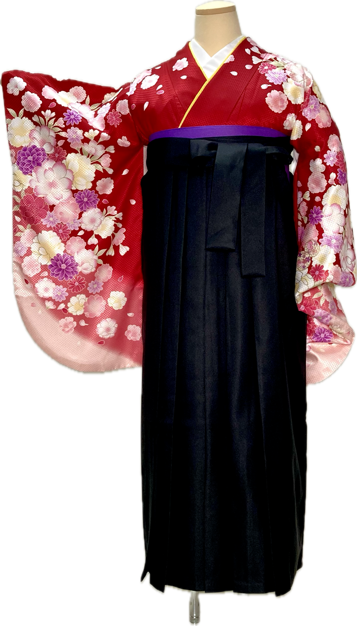 卒業式袴（小振袖＋袴）133　6L