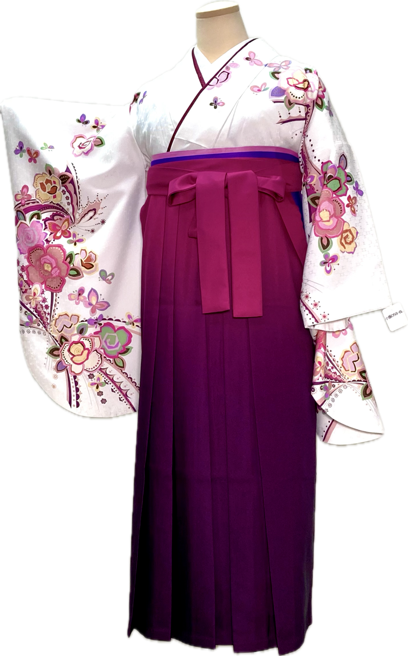 卒業式袴（小振袖＋袴）58　6L